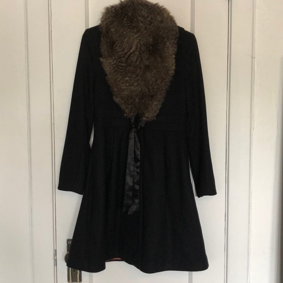 H&M p coat with faux fur wrap - Picture 1 of 2
